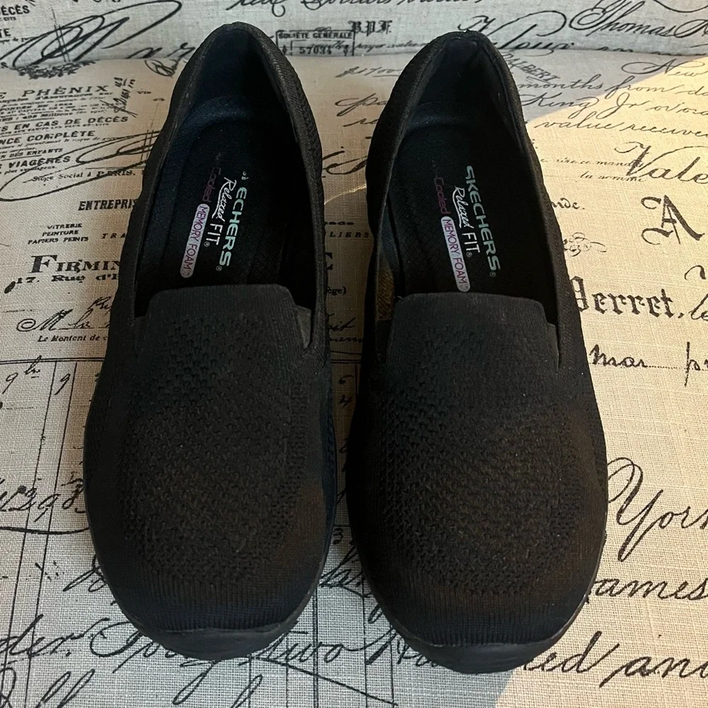 Skechers Reggae Fest 2.0 Relaxed Fit Memory Foam Shoes Size 8 Black SN 49679S - Picture 10 of 11